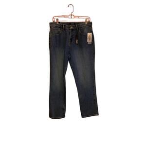 NWT Buffalo David Bitton Parker Boyfriend Jeans Size 28 Blue Relaxed Fit Denim